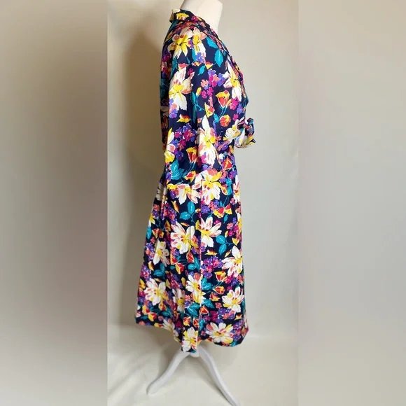 Vintage floral Jaeger outfit set, skirt & top, floral set, floral skirt, size M, - Picture 5 of 16